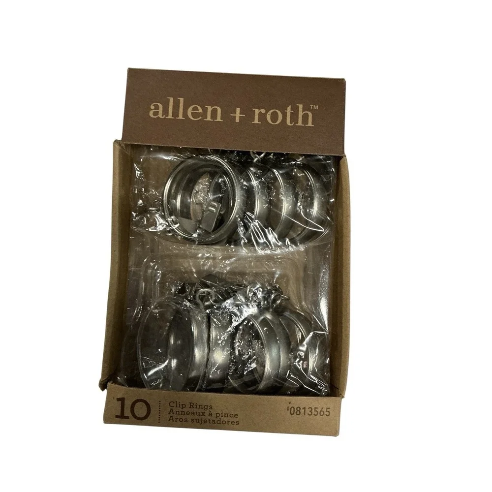 Allen & Roth 10 Clip Curtain Rings (Set Of Two) 1